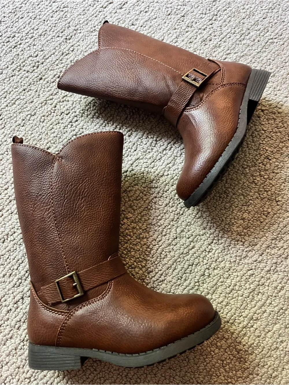 New! OshKosh B'gosh Brown Girls' Mid-Calf Boots size 9